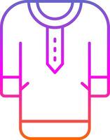 Clothes Line Gradient Icon vector