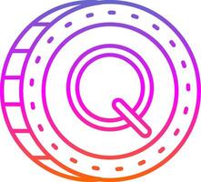 Quetzal Line Gradient Icon vector