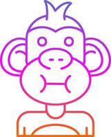 Sickness Line Gradient Icon vector