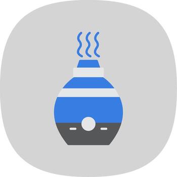 Air Diffuser Flat Curve Icon vector