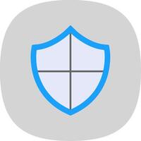 Safe Flat Curve Icon vector