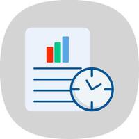 Productivity Flat Curve Icon vector