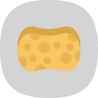 Sponge Flat Curve Icon vector