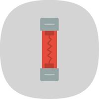 Fuse Flat Curve Icon vector