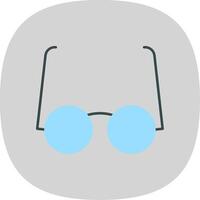 Goggles Flat Curve Icon vector