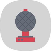 Waffle Iron Flat Curve Icon vector