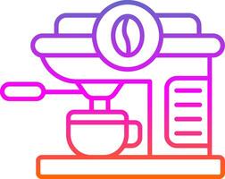 Coffee machine Line Gradient Icon vector