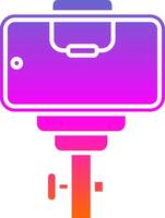 Selfie Glyph Gradient Icon vector