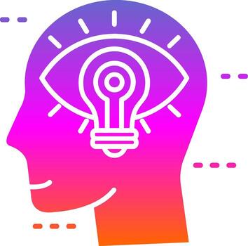 Visualization Glyph Gradient Icon vector