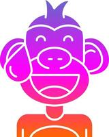 Sweat Glyph Gradient Icon vector