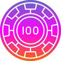 Chip Glyph Gradient Icon vector