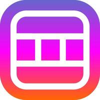 Layout Glyph Gradient Icon vector