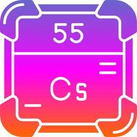 Cesium Glyph Gradient Icon vector