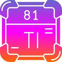 Thallium Glyph Gradient Icon vector