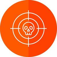 Targeted Line Red Circle Icon vector