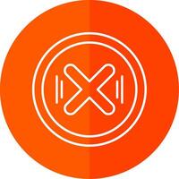 Cancel Line Red Circle Icon vector