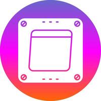 Swtich Glyph Gradient Circle Icon vector