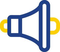 Speaker Line Two Color Icon vector