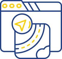 Gpu Line Two Color  Icon vector