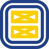 Layout Line Two Color  Icon vector