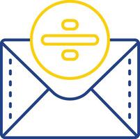 Divide Line Two Color Icon vector