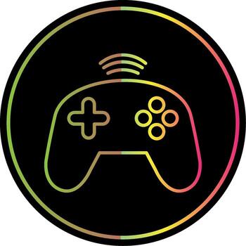 Controller Line Gradient Due Color Icon vector