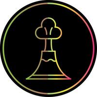 Volcano Line Gradient Due Color Icon vector