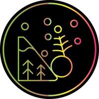 Avalanche Line Gradient Due Color Icon vector
