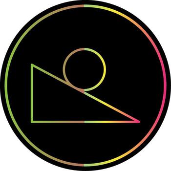 rampa línea degradado debido color icono vector