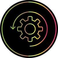 Automate Line Gradient Due Color Icon vector