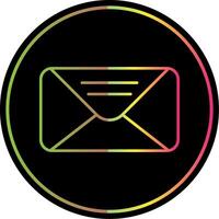 Mail Line Gradient Due Color Icon vector