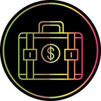 Suitcase Line Gradient Due Color Icon vector