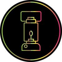 petróleo lámpara línea degradado debido color icono vector