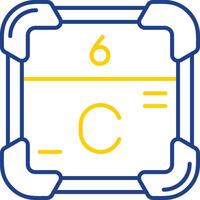 Carbon Line Two Color  Icon vector