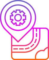 Setting Line Two Color Icon vector