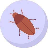 Cockroach Flat Bubble Icon vector