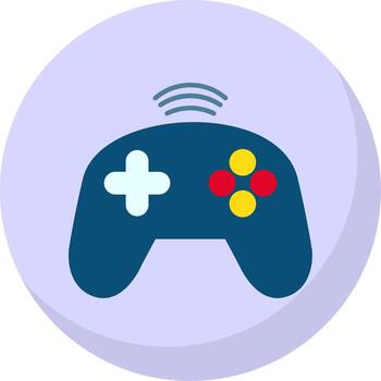 Controller Flat Bubble Icon vector