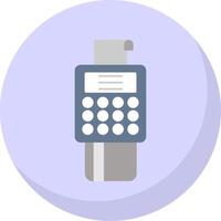 Bank Terminal Flat Bubble Icon vector