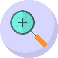 Search Flat Bubble Icon vector