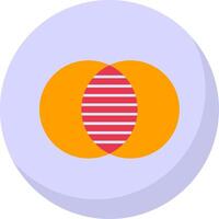 Overlap Flat Bubble Icon vector