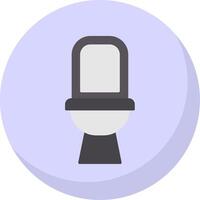 Toilet Flat Bubble Icon vector