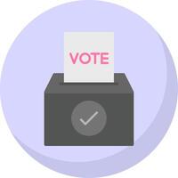 Vote Flat Bubble Icon vector