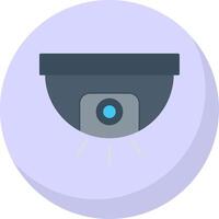 Cctv Flat Bubble Icon vector