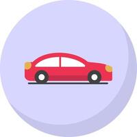 Car Flat Bubble Icon vector