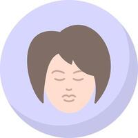 Beauty Treatment Flat Bubble Icon vector