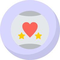 Favourite Flat Bubble Icon vector