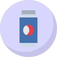 Can Flat Bubble Icon vector