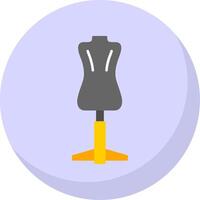 Mannequin Flat Bubble Icon vector