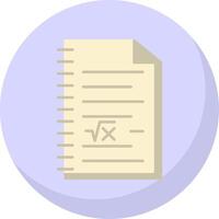 Math Flat Bubble Icon vector