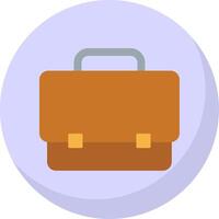 Briefcase Flat Bubble Icon vector